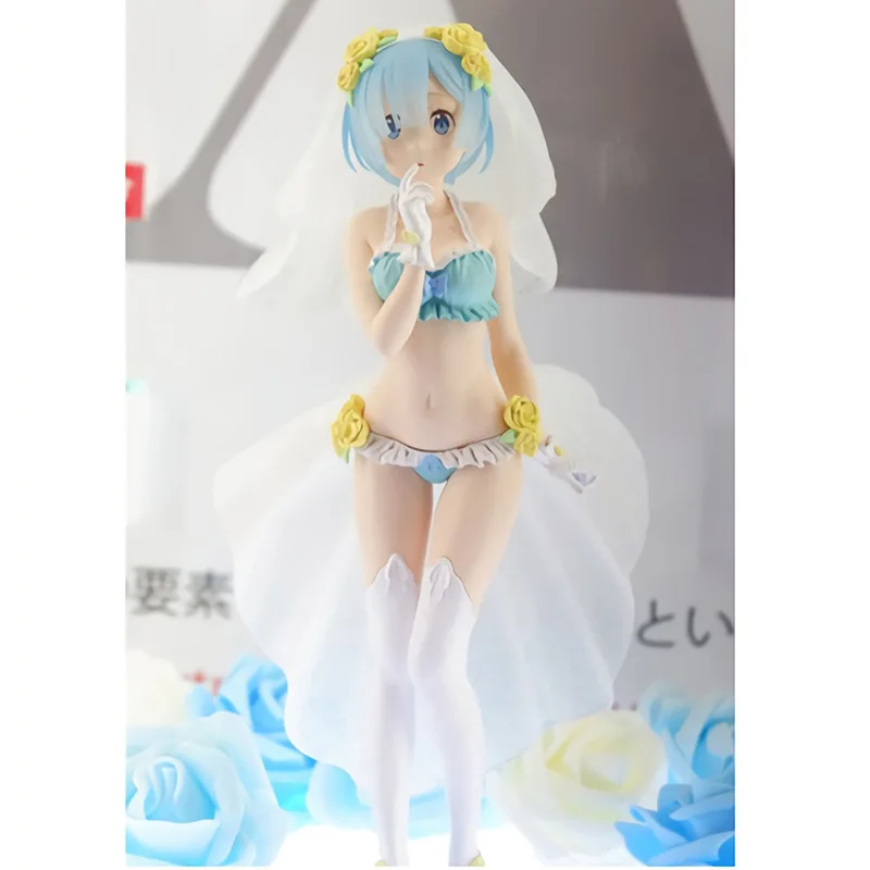 

Wedding Dress Rem Action Figure Toys Japanese Anime Re:Life in a Different World from Zero Anime Figure Action Sexy Girl Figure