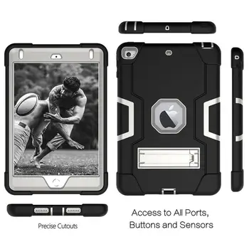 

Heavy Duty Armour Shockproof Silicone Cover for iPad Mini 5 4 7.9\" Tablet Funda Capa Case for Kids+Screen Film+Pen