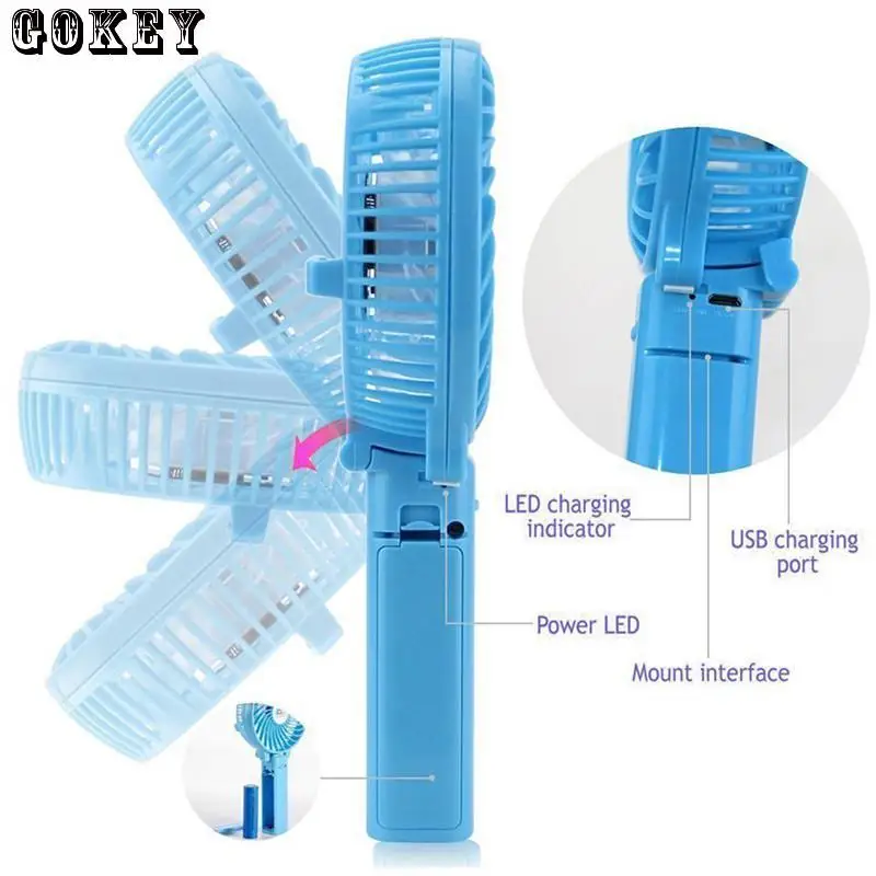 Портативный мини вентилятор для лица Usb маленький кулер батарея Настольный