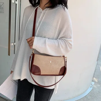 

Net Red Small Bag Female 2020 Shoulder Bag Autumn and Winter Shoulder Fashion Underarm Package Baguette Package