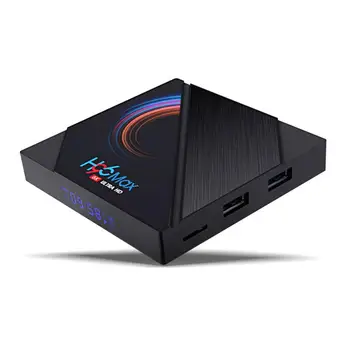

H96 Max Quad Core H616 6K HD Smart TV Box Android 10.0 Double WIFI Wireless TV Set-top Box With Digital Display Remote Control