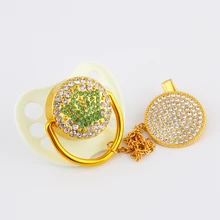 Best Price Bling Pacifiers For Babies Luxury Rhinestone Green Crown Orthodontic Nipple Silicone Soother Baby Dummy Clips Best Price Bling Pacifiers For Babies Luxury Rhinestone Green Crown Orthodontic Nipple Silicone Soother Baby Dummy Clips
