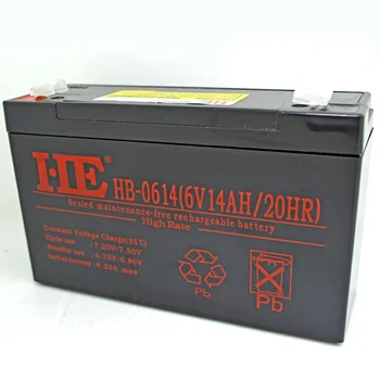 

6V 14AH Rechargeable SLA Lead Acid Battery For Security UPS Solar Storage System Toy Car Same Size As 10AH 12AH 151X50X94mm