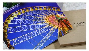 

Ferris Wheel At Night Landscape 12pcs Delicate Classical Retro Colourful Postcard Gift With Extra-thick Texture Greeting Card