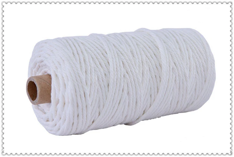 3mm 100% Cotton Macrame Cord Colorful Cord Rope Twisted Macrame String DIY Home Textile Wedding Decorative Tapestry Art 110yards 