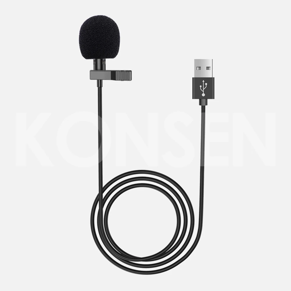 1 5 м Мини Портативный USB микрофон конденсер пристегивающийся на лацкан петличный