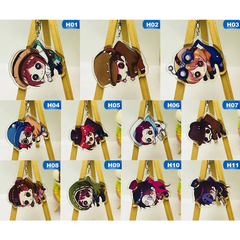 Popular Games Identity V Keychain Character Pendant Transparent Acrylic Key Chain Carchain Bag Hanging Jewelry Fans Gift