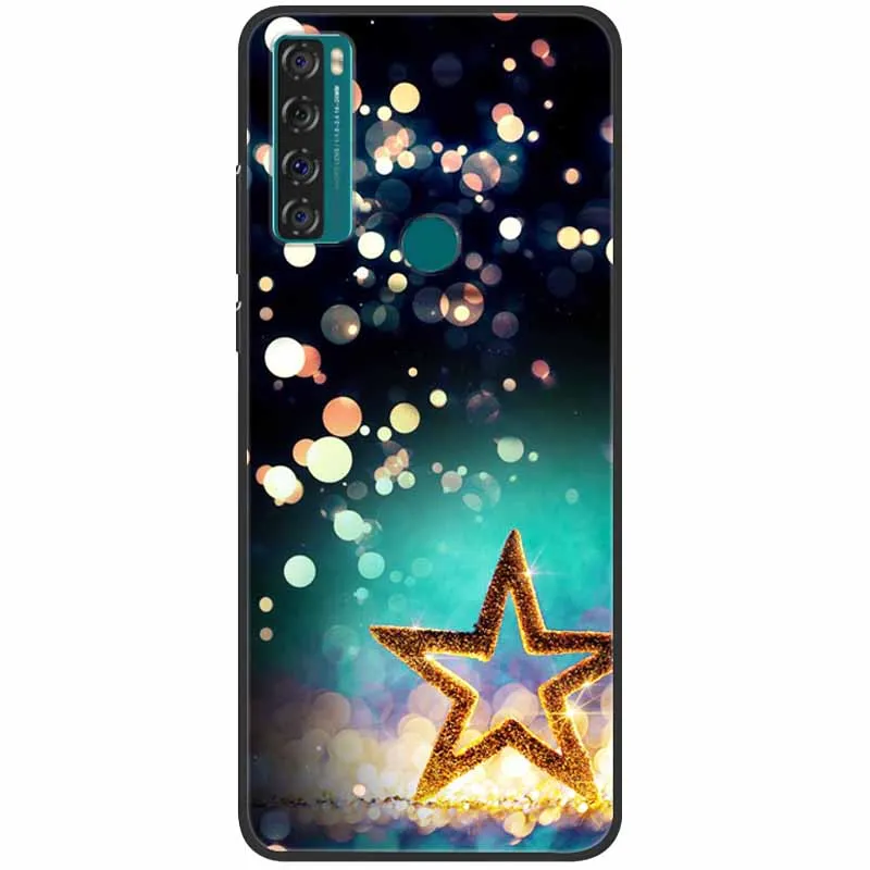 phone dry bag For TCL 20 SE Case Shockproof Soft Silicone Marble Phone Cover for TCL 20 SE Case 20se TPU Funda Painted Cartoon 6.82 inch Capa best waterproof phone pouch Cases & Covers