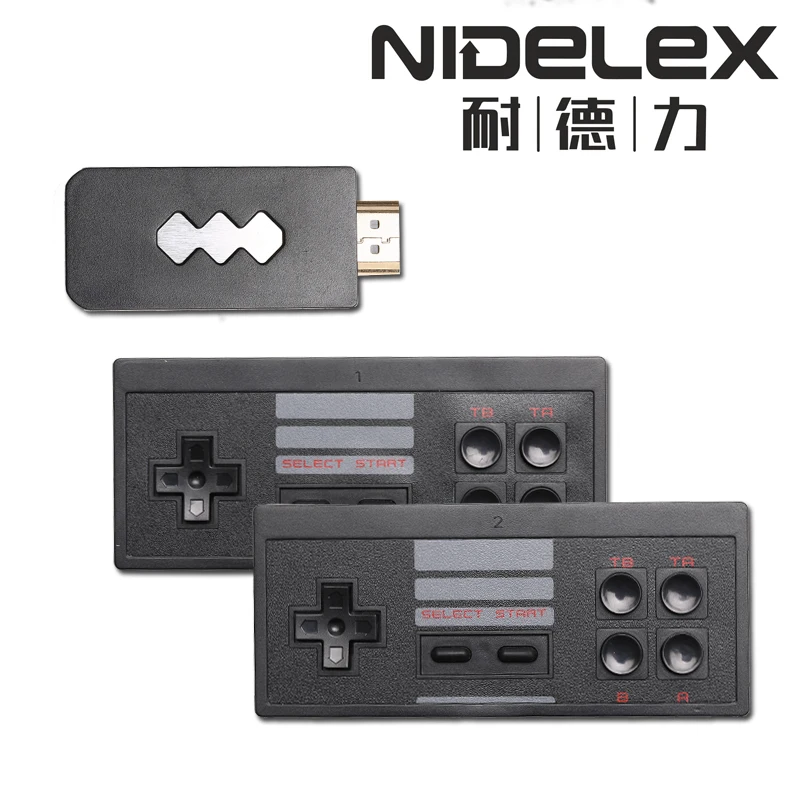 IWOHL Retro Video Game Console Wireless USB Console Support TV Out with 818 Classic Video Games Dual Handheld Gamepads