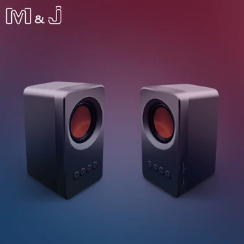 

M&J Portable TWS Bluetooth 5.0 Speaker True Stereo Sound Subwoofer columns Speakers USB mp3 TF FM Radio Built-in Mic