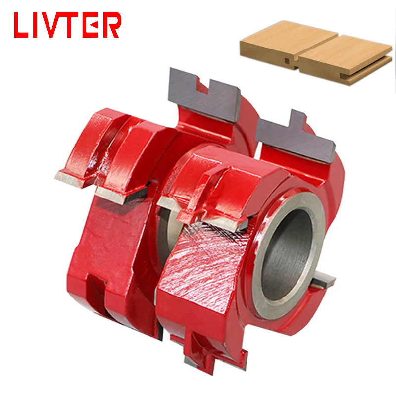 

LIVTER 4 Teeth Chipper Blade Wood Shaper Cutter / Spiral Finger Jointer Cutter Head for Woodworking Planer Machine
