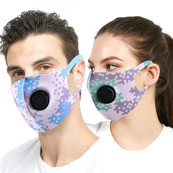 

Fashion reusable breathable face mouth mask fashion design mouth muffle cover Protection Unisex adults Mask With Valve