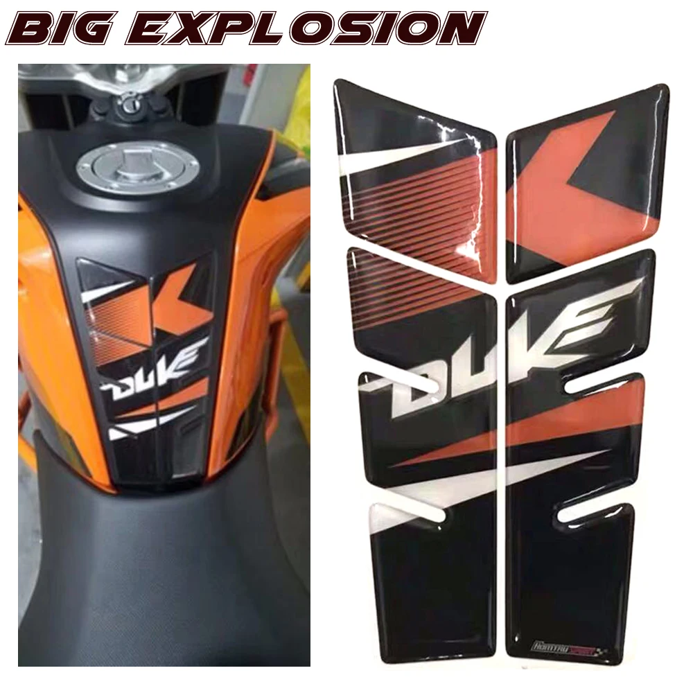 

3D Motorcycle Tank Protector Sticker Decals for KTM 390, 200, 690, 125 Duke Tank