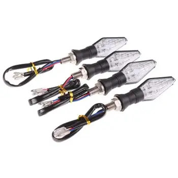

4Pcs Motorcycle LED Turn Signal 12LED Motorcycle Turn Signal Flashing Light Motorcycle Blinker 12 LED Indicator Light Dual