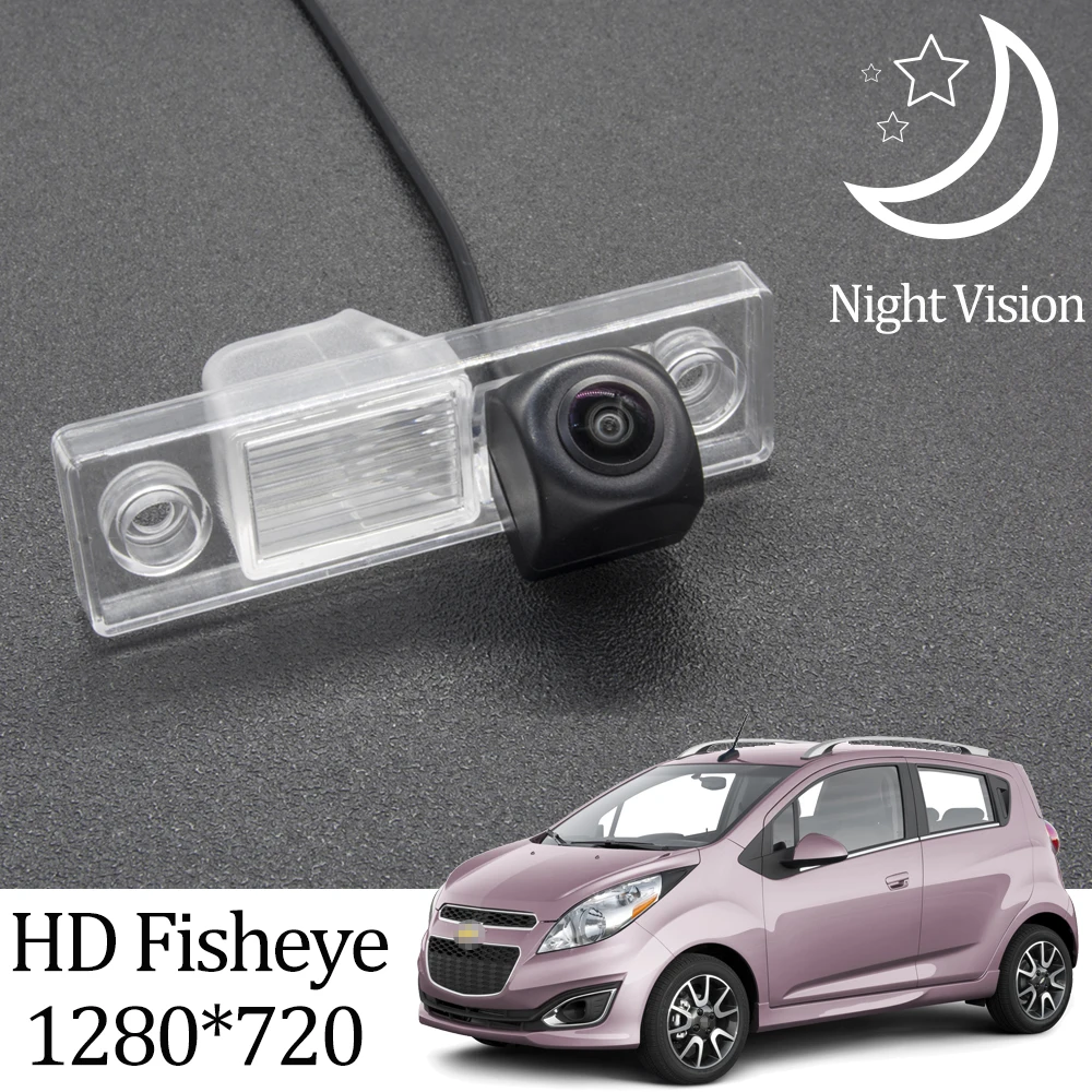 Owtosin HD 1280*720 Fisheye Rear View Camera For Chevrolet Spark M200 M250 M300 2005-2019 Car Reverse Parking Accessories | Автомобили и