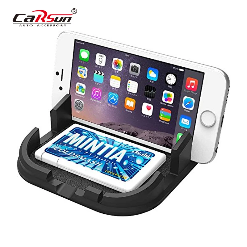 

CARSUN Mobile Car Phone Holder For Car Holder Dashboard Car Bracket Phone Mount Non-Slip Stand Support Silicone Mobile Holder