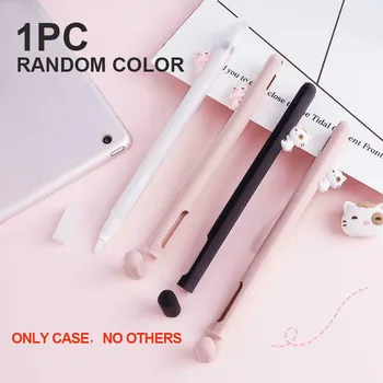 

Apple Pencil 2 Cover Cute Cat Silicone Protective Case Pouch Cap Holder Nib Cover Anti-scroll Anti-Shock Slilicone Sleeve Cover