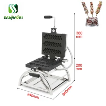 

3pcs electric wheat waffle stick maker machine Spikelet waffle stick baking machine lolly shape cake baker machine 110v 220v