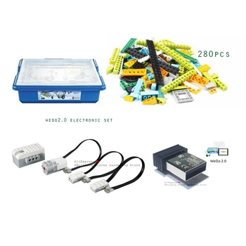 

Technic Parts lepining Wedo2.0 set Educational Functions DIY Parts 45300 WeDo 2.0 Set Building Blocks DIY Toys Gifts