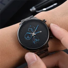 

Fashion Men's Calendar Watch Men's High-end Casual Business Steel Band Quartz Watch