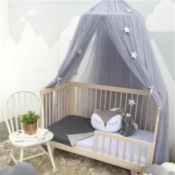

New mosquito net children's crown baby three open door dream mosquito net shooting baby