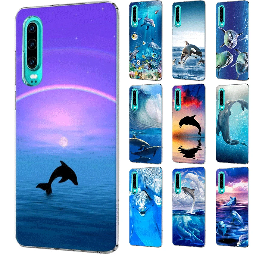Чехол для мобильного телефона huawei P30 P20 P10 P9 P8 P Sart Z Lite Pro Жесткий чехол Океан