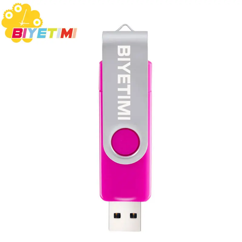 USB флеш-накопитель Biyetimi, флеш-накопитель, флешка, 8 ГБ, 16 ГБ, 32 ГБ, OTG, внешний накопитель, Usb карта памяти, флеш-накопитель для смартфона - Цвет: pink