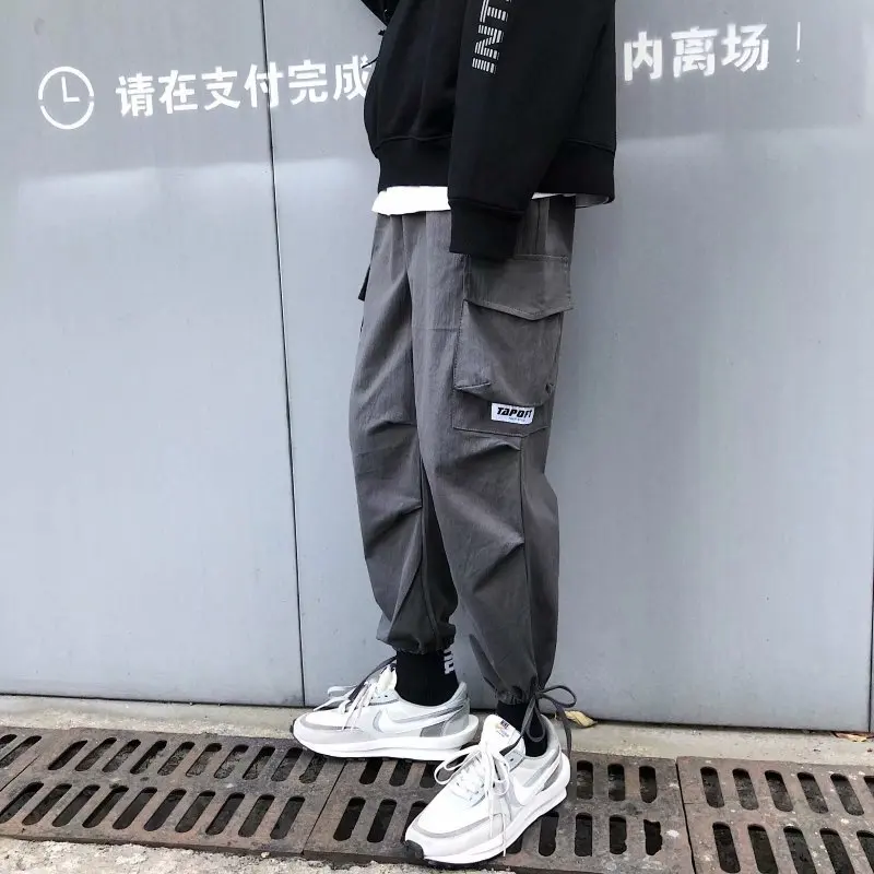 

Japanese-style Retro Harem Pants Men's Loose-Fit Bib Overall Korean-style Trend Casual Trousers INS Ultra-huo shu Feet Capri Pan