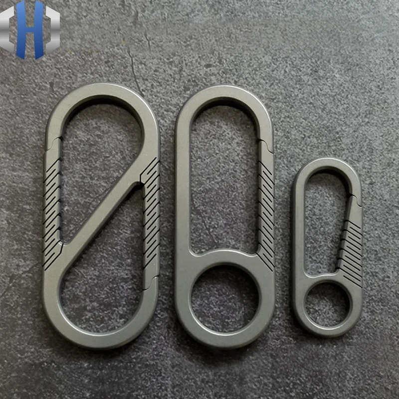

Titanium Alloy Keychain Multi Function Tool Hook Buckle EDC Innovative Keychain
