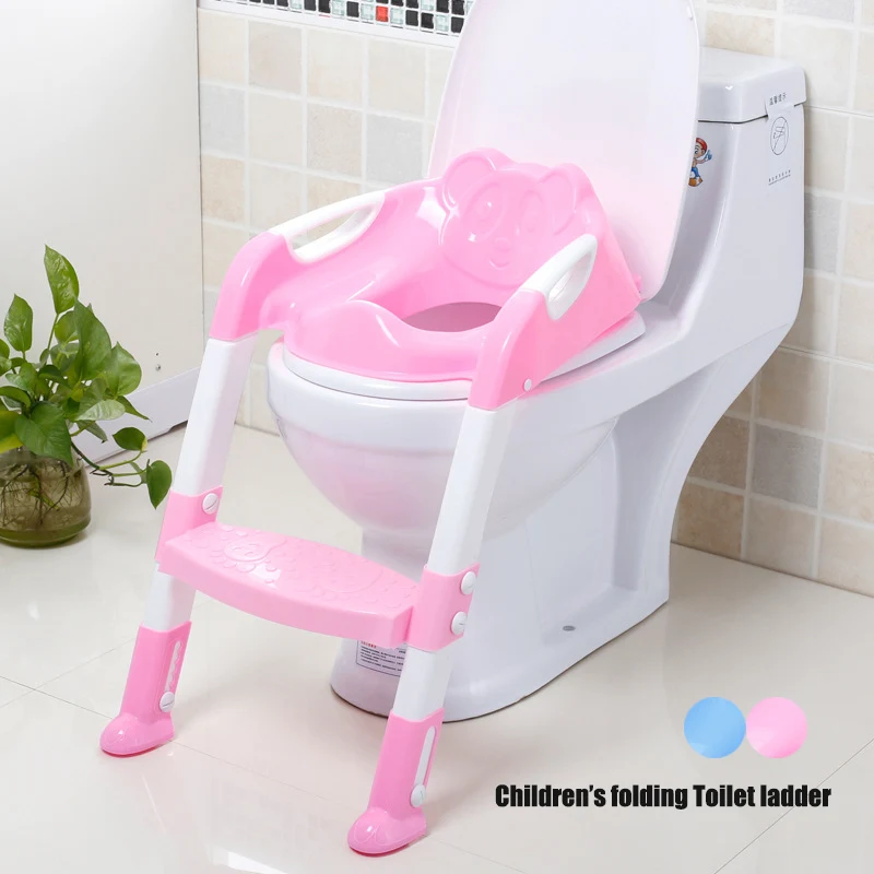

Folding Baby Potty Training Toilet Chair with Adjustable Ladder Portable Kids Infant Training Children Toilet Seat