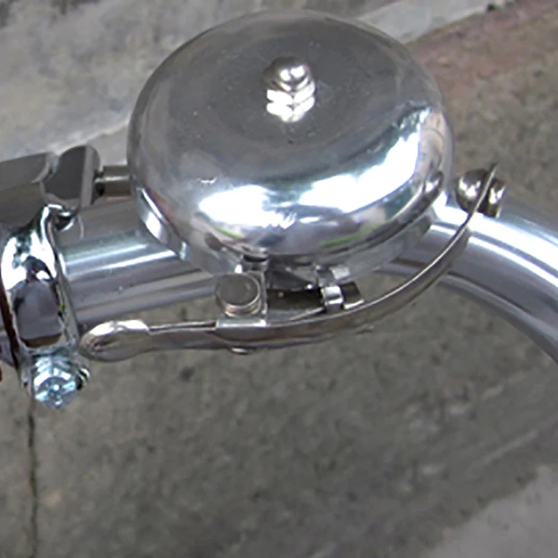 Retro Bike Bell British Aluminum Alloy Lid Vintage Bicycle Crisp Ringtones Easy To Install Durable