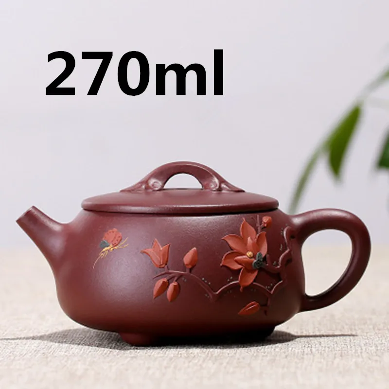 

Chinese Ceramic Teapot Teapot Yixing Zisha Clay Gongfu Tea Set Porcelain Teapot 270ml High Quality New Arrived With Gift Box