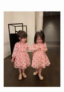 

Wholesale Girl Polka Dot Dress 2020 Summer New Korean Children Pink Chiffon Sleeveless Princess Dress Kid Clothes BD001