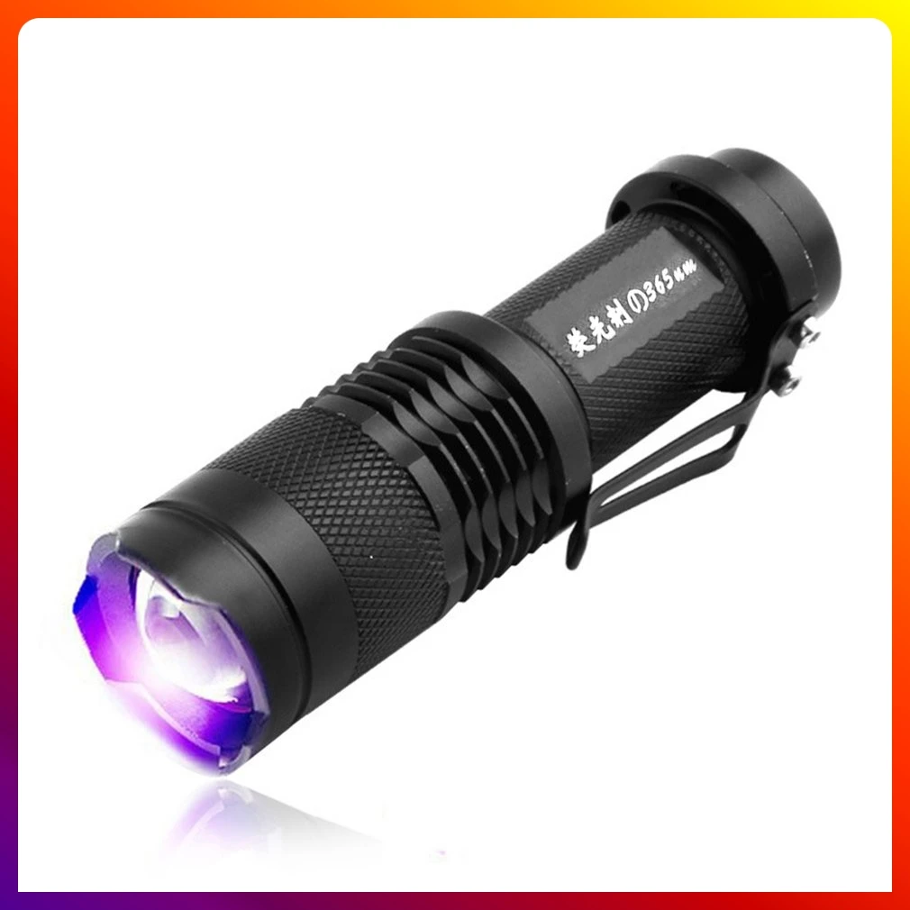 365/395NM UV Ultra Violet LED Flashlight Blacklight Light Inspection Lamp Torch 