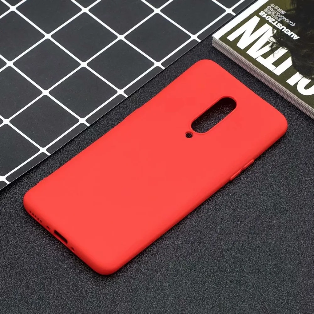 100 шт./лот чехол для телефона для Oneplus 7 для One plus 7 Pro 1+ 7 Pro Мягкий ТПУ, конфетный чехол на заднюю панель