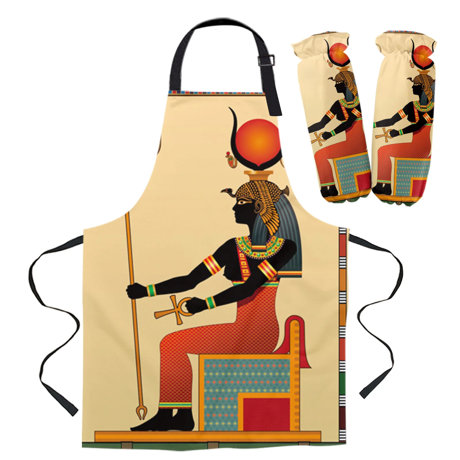 Ancient Egypt Apron Kitchen Baking Accessories Kitchen Bib for Cooking