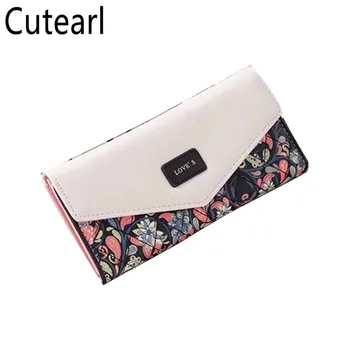 

Fashion Printing Women's Long Wallet Wild Ladies Multi-card Clutch Bag Folding hasp Phone Pocket PU Card Package Mara's Dream