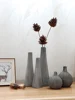 Creative Resin Vase for Home Decoration, Nordic Grey Flower Bottle, Minimalist Decor Crafts, Living Room Accessories 1