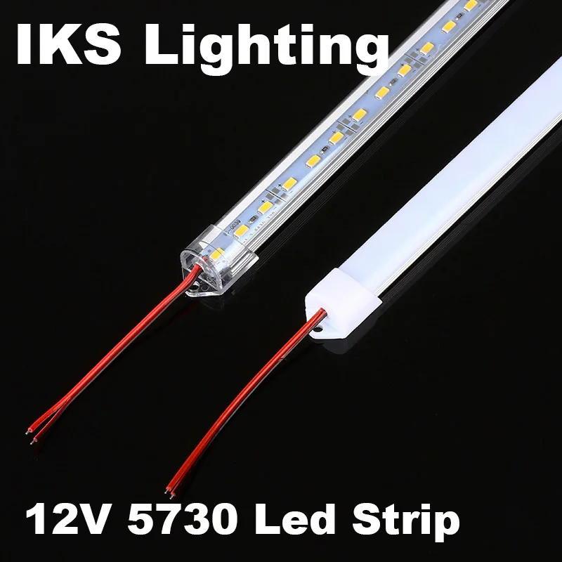 Светодиодная полоса 5 шт. * 50 см жесткая 12 В постоянного тока SMD 5630 Жесткая