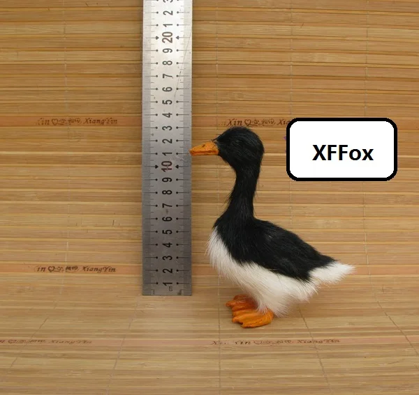 small simulation duck model foam&ampfurs real life black bird gift about 13x6x12cm xf2203 | Дом и сад