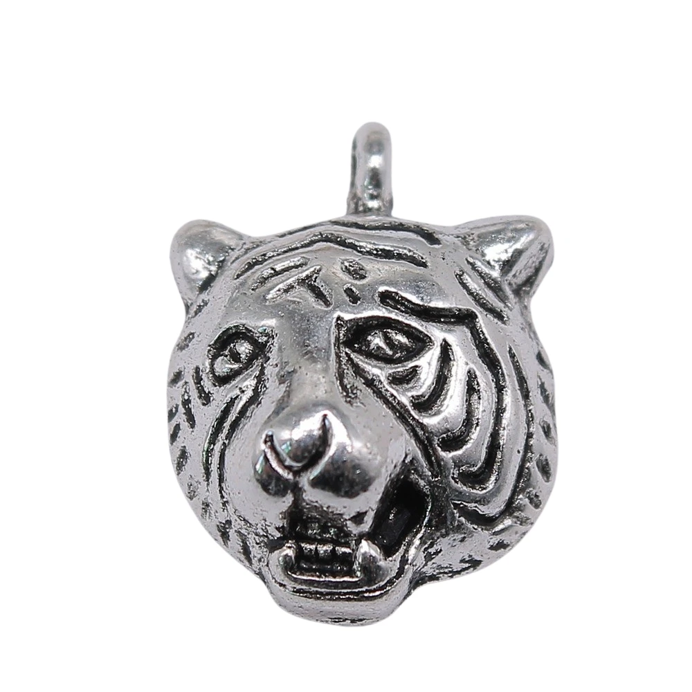 WYSIWYG10pcs13x19mmMetalTigerCharmsForJewelryMakingDIY
