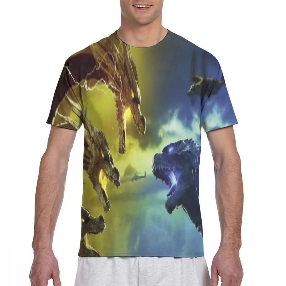 shirt9 Г. Mr. Q пользовательские Godzilla фигурки футболки мужские Круглый вырез черные футболки Godzilla Vs King Kong одежда повседневные Модные топы - Цвет: shirt9