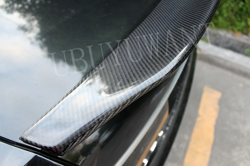 Для Audi A6 C6 2009 2010 2011 2012 углеродное волокно в бельгийском стиле внешний задний спойлер багажника автомобиля хвост загрузки крыло украшения