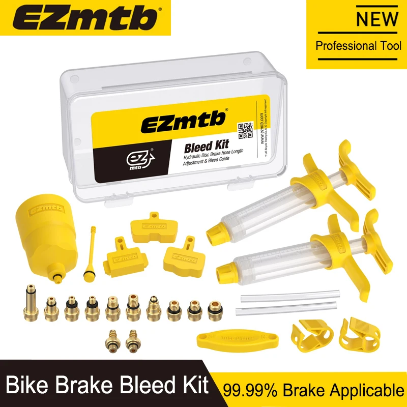 EZMTB Universal Bicycle Hydraulic Disc Brake Bleed Kit for