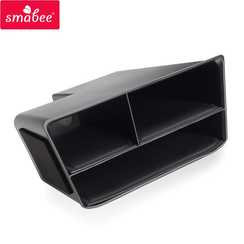 

Smabee center console storage box for VW POLO 2018 2019 Plus GTI dashboard Tidying BOX for Volkswagen POLO Accessories BLACK