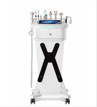 

9 in 1 Multifunction Facial Oxygen Spray Ultrasound Cold Hammer Scrubber White skin integrated management instrument