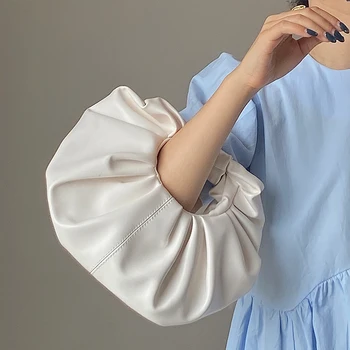 

NEW Cloud Bags Small PU Leather Shoulder Crossbody Bucket Bag For Women 2020 Summer Luxury Fashion Handbags Female Totes