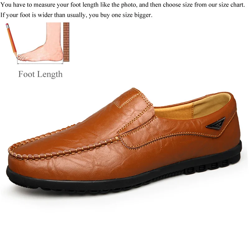 Мужские лоферы, кожаные туфли Мужская обувь для вождения; zapatos de hombre cuero весна-осень без шнуровки женская обувь calzado; женские мокасины; большие размеры Лоферы человек - Цвет: Brown