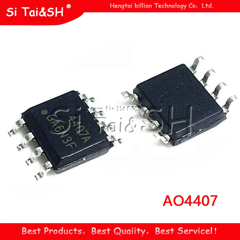 10 шт. AO4407 4407 AO4407A 4407A MOSFET SOP-8 новый оригинальный | Электронные компоненты и