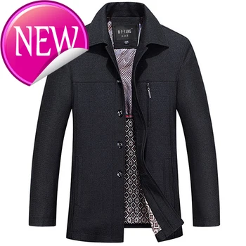 

thick coat Men's 4XL 5XL 6xl coat 50% discount slim fit turn down Necklace men's coat